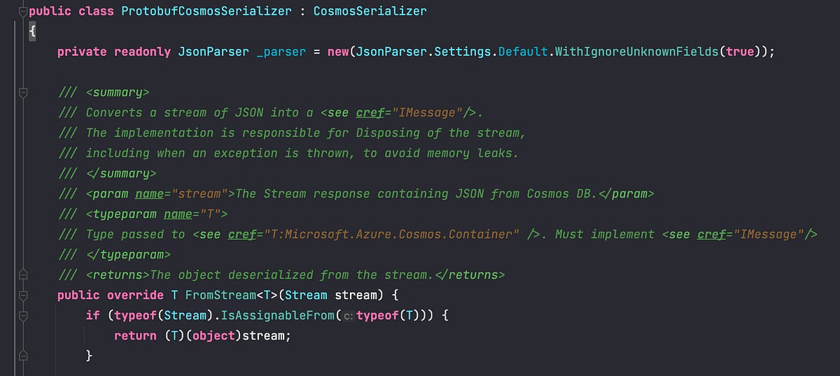 Can I use Protocol Buffers to manage my Azure Cosmos DB data models? | by Tomislav Markovski | Medium